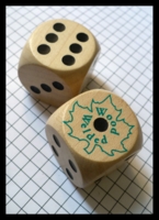 Dice : Dice - 6D - Wood Welded Wood Dice Pair